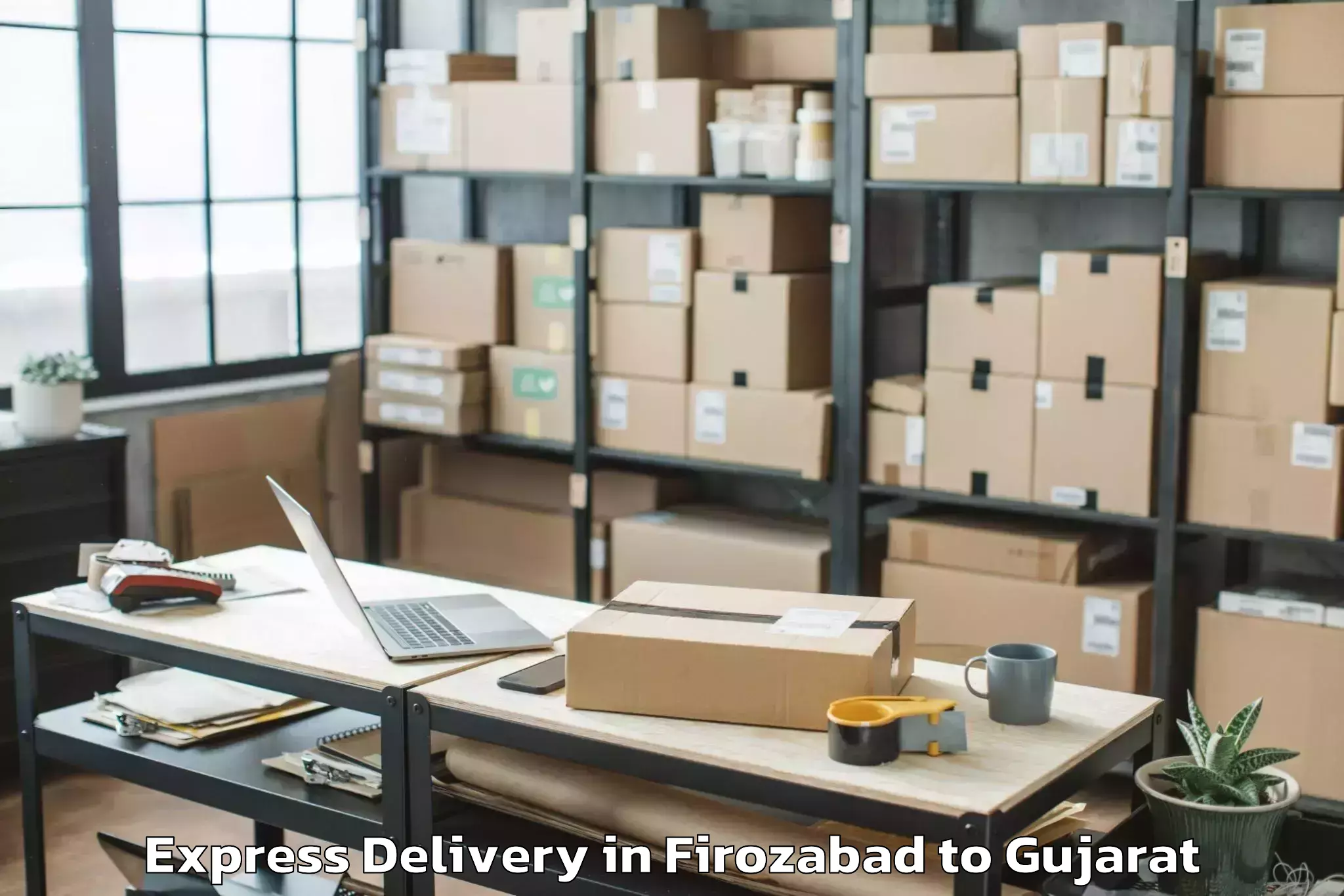 Expert Firozabad to Bilimora Express Delivery